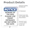 Signmission Beware Of The Dog Please Use Front, 5 in W x Rectangle, Vinyl Decal OS-2PACK-NS-D-57-V-10348 - alternate 4